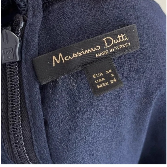 Massimo Dutti Lace Navy Dress, US 2 - Picture 4 of 4